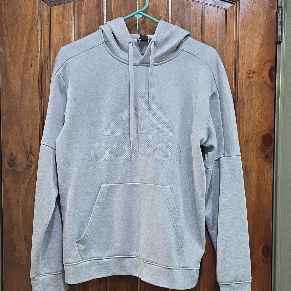 Adidas Light Gray Men's Hoodie